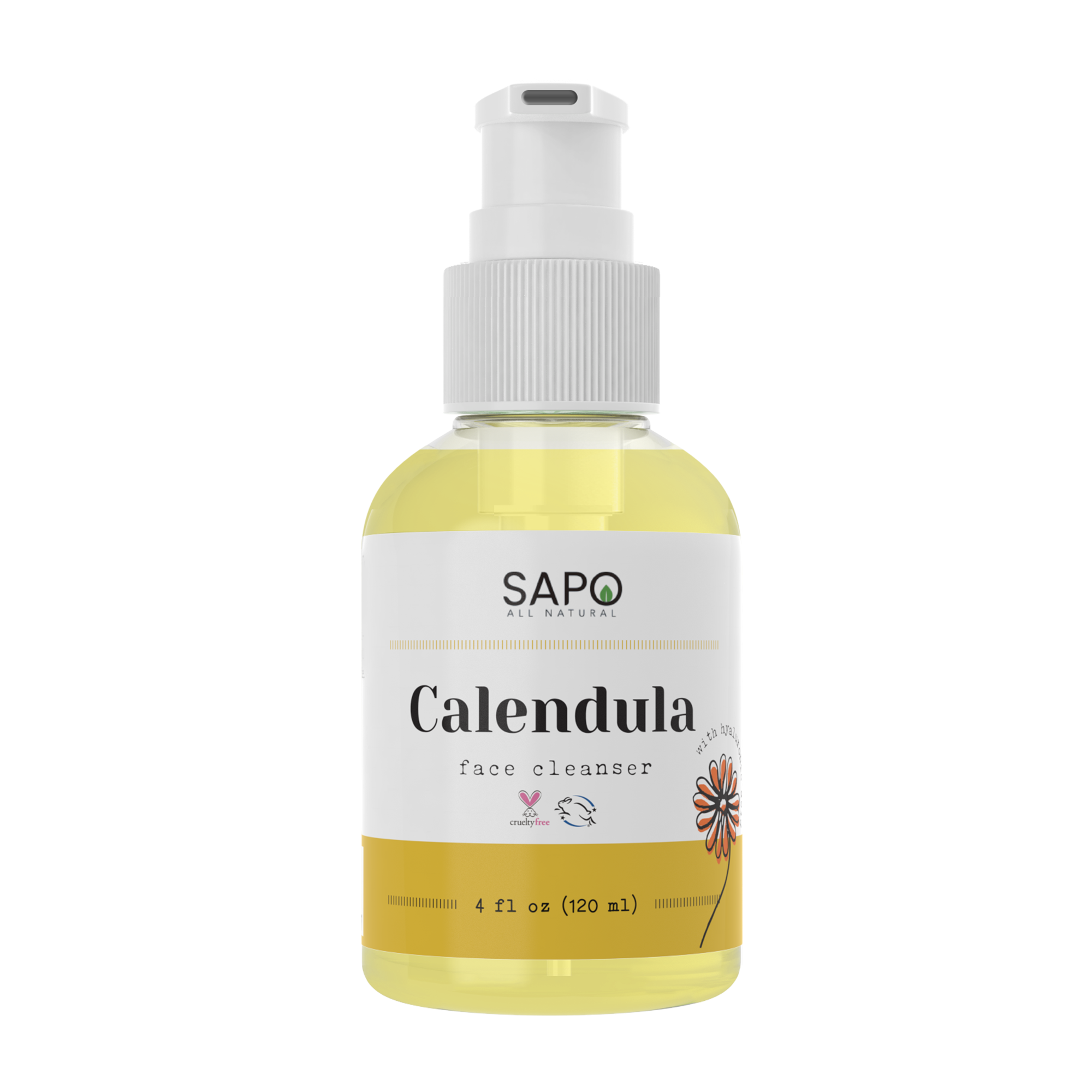 Sapo All Natural Calendula Face Cleanser For Oily Skin and Acne