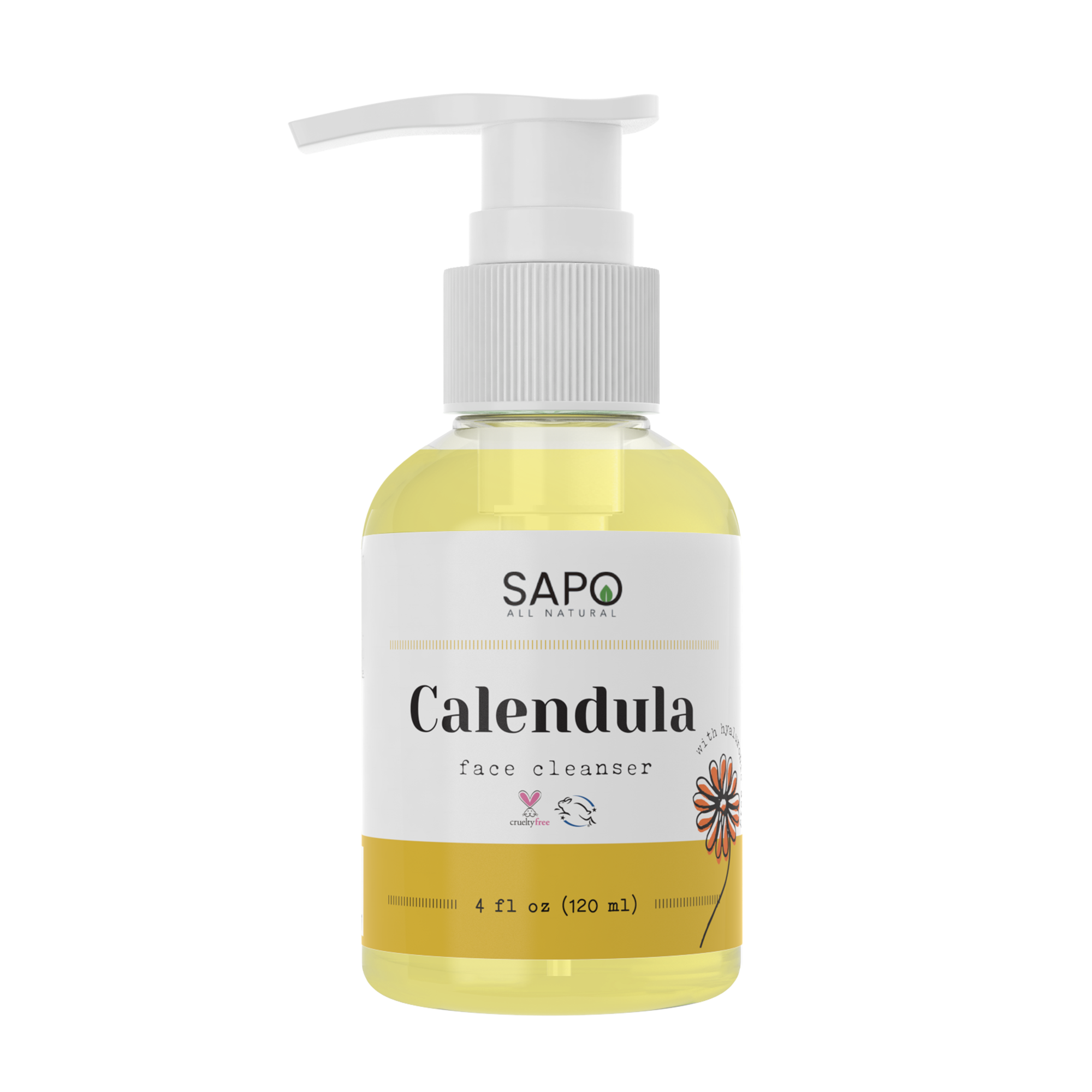 Sapo All Natural Smooth Skin Combo - Calendula Face Cleanser + Wrinkle Serum + Night Cream with Hyaluronic Acid - Bring Skin Repair and Comfort to Your Skincare Routine