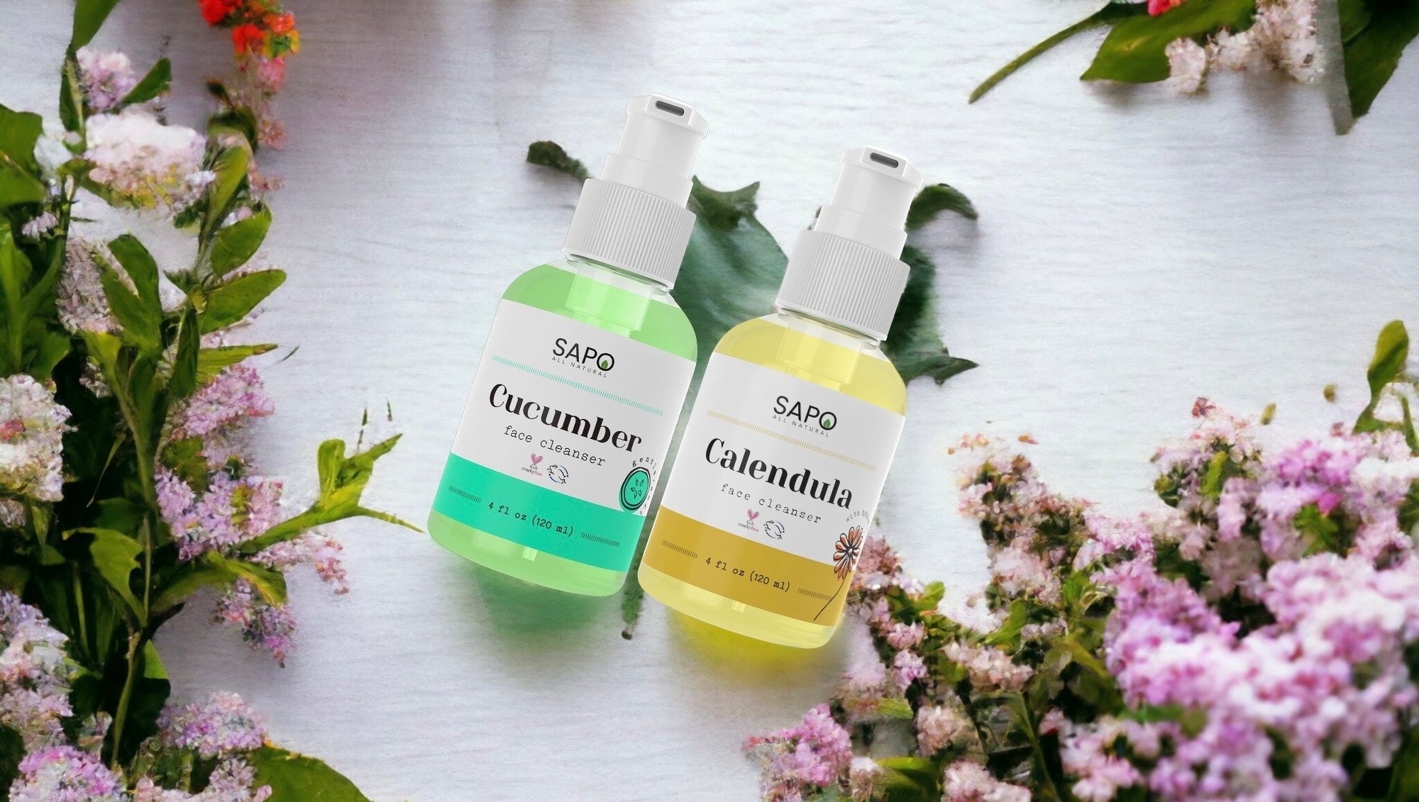 Sapo All Natural Face Cleansers Cucumber and Calendula