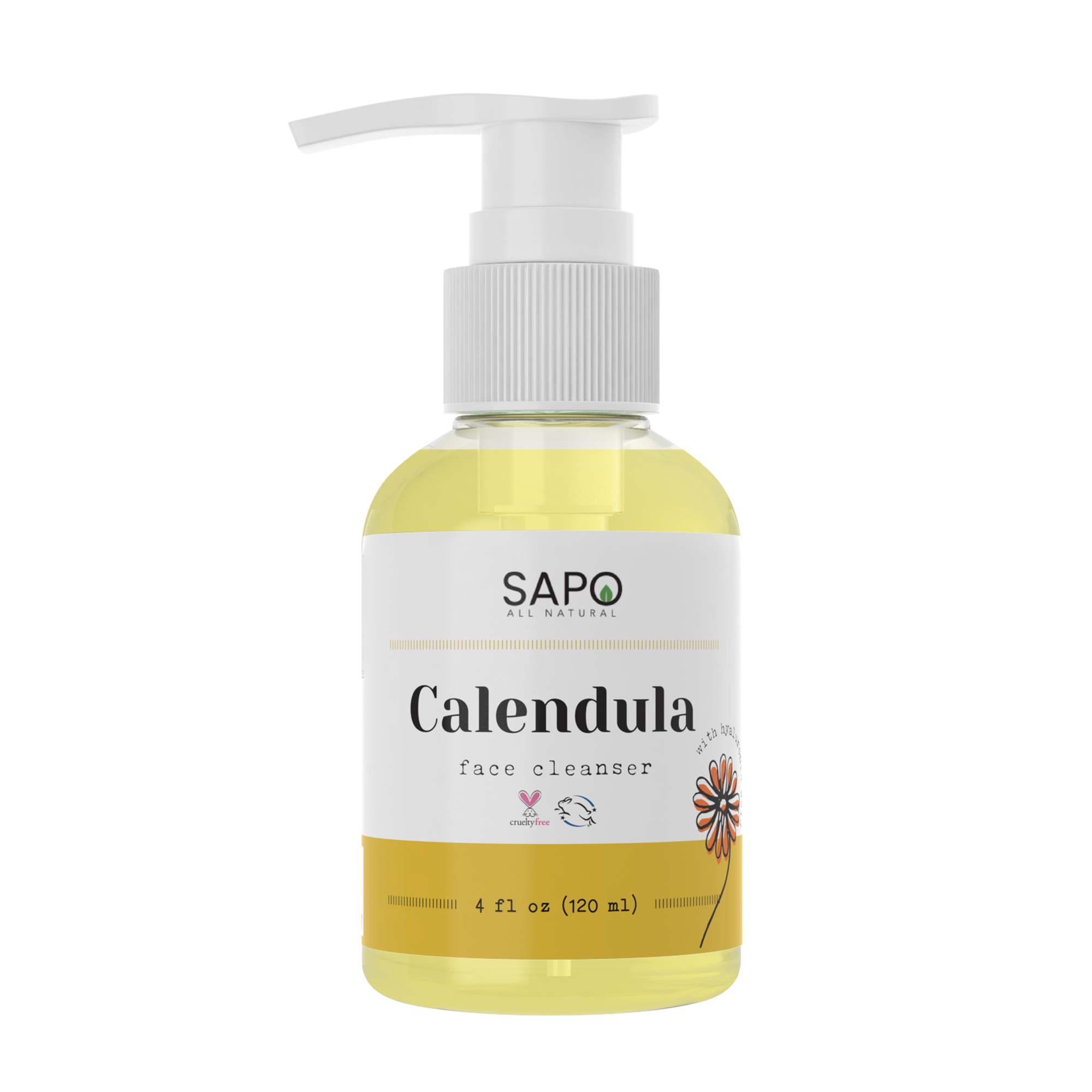 Sapo All Natural Calendula Face Cleanser For Oily Skin and Acne
