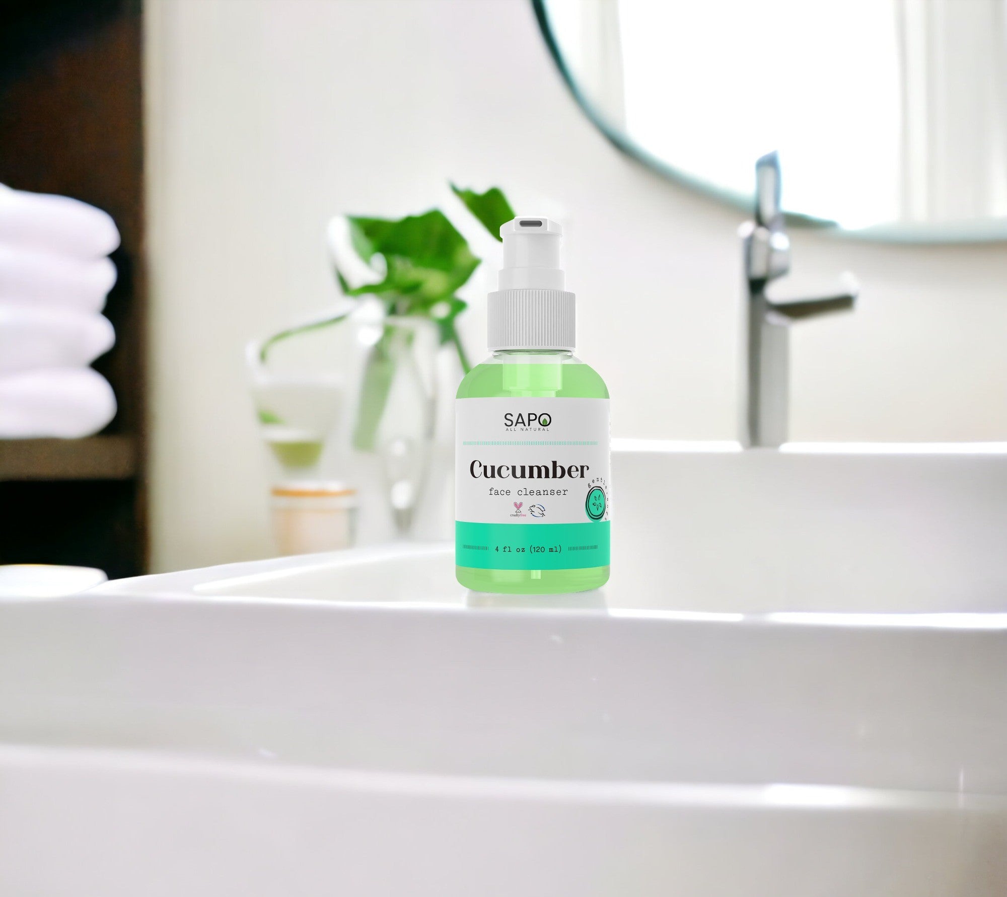 Jabón facial totalmente natural con pepino de Sapo: un producto de limpieza facial hidratante, humectante y vegano que brinda comodidad y reparación a la piel para una piel radiante
