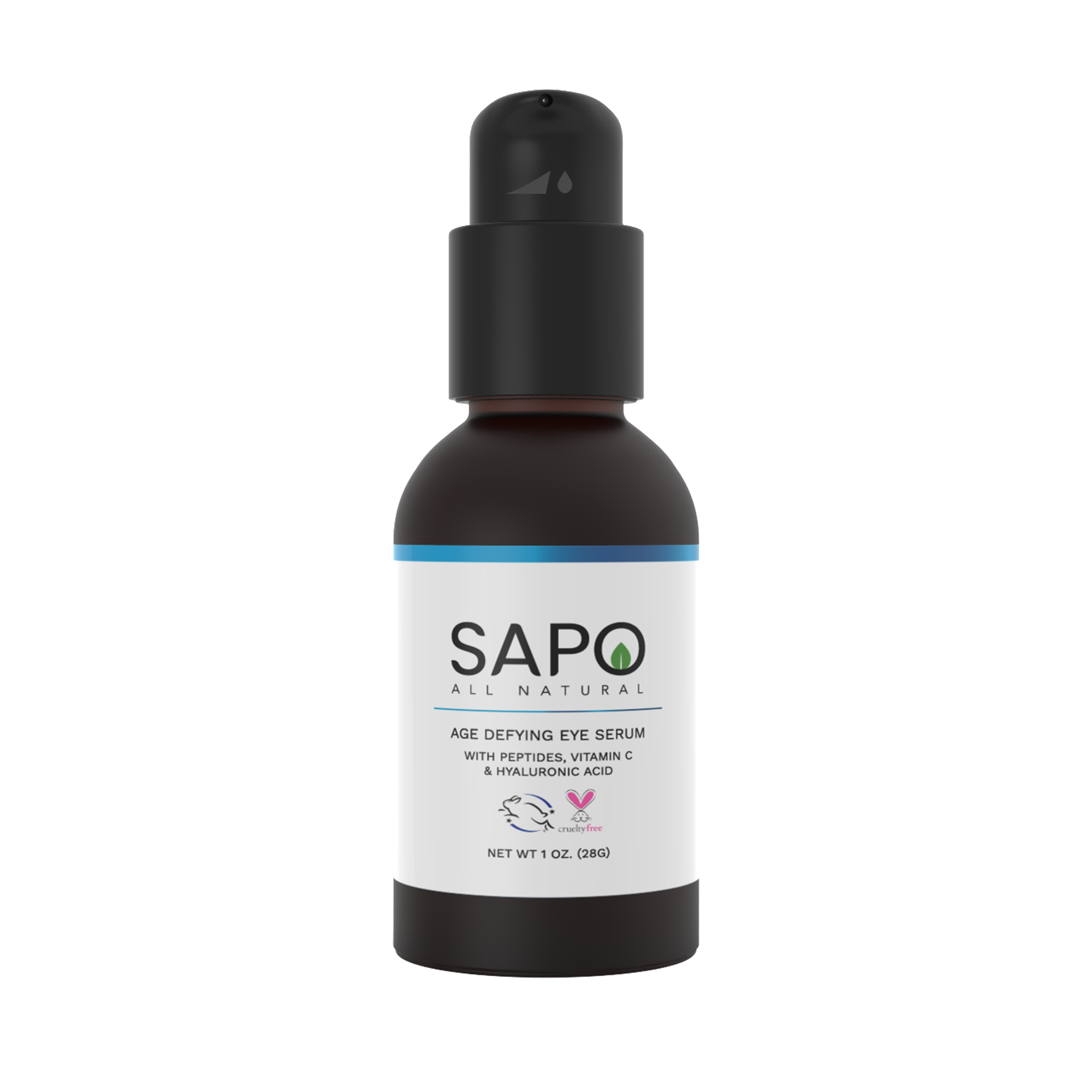 Sapo All Natural Eye Serum with Peptides and Hyaluronic Acid
