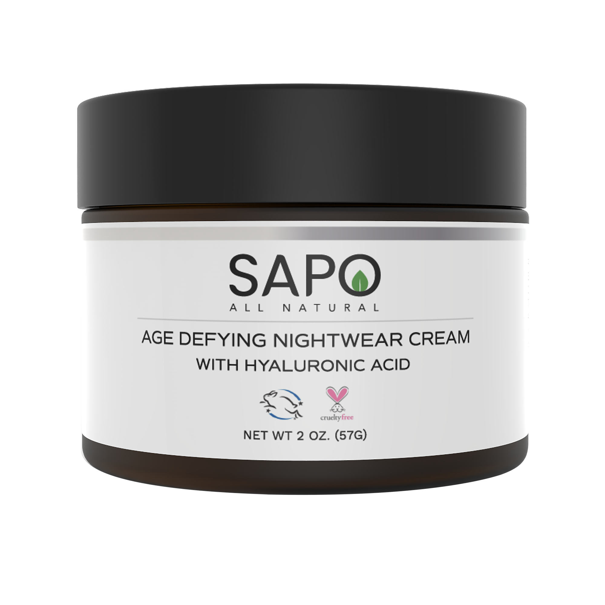 Night Cream with Hyaluronic Acid, Niacinamide, Silicone & Lavender Oil Sapo All Natural