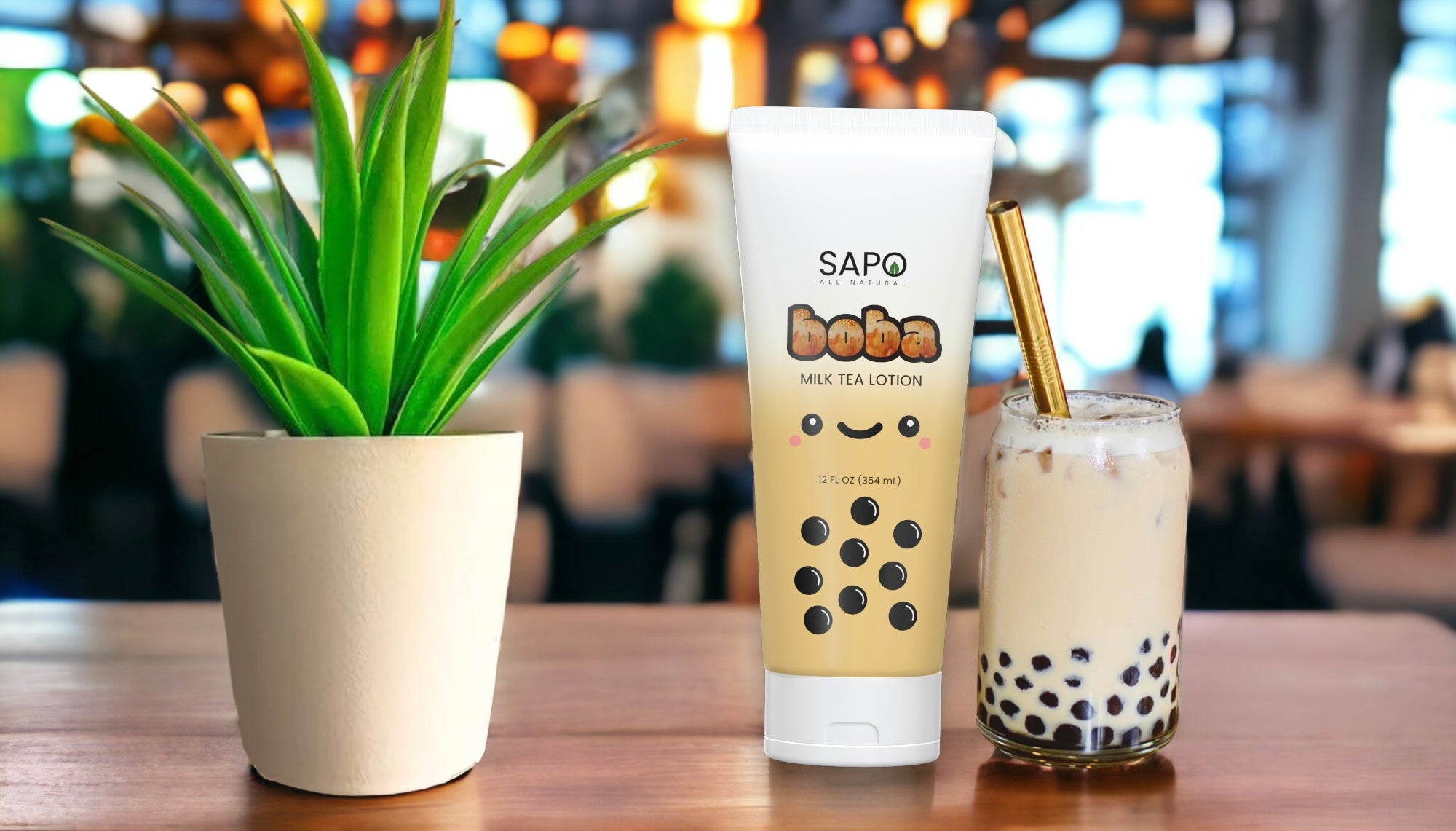 Sapo All Natural Boba Milk Tea Lotion