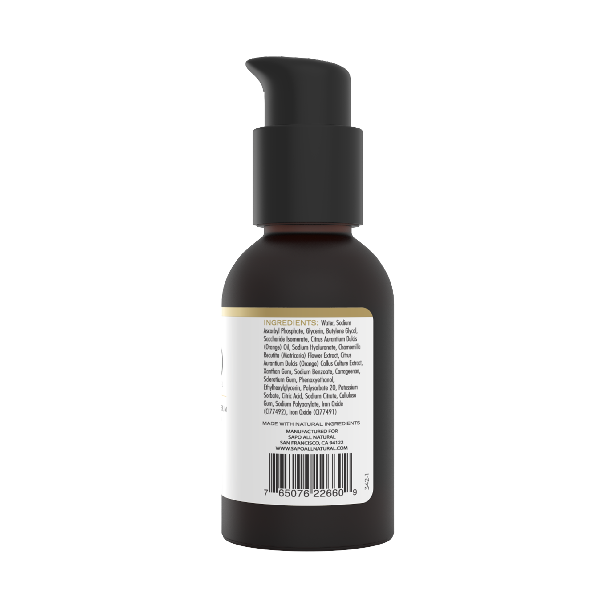 Vitamin C Serum with Hyaluronic Acid Sapo All Natural